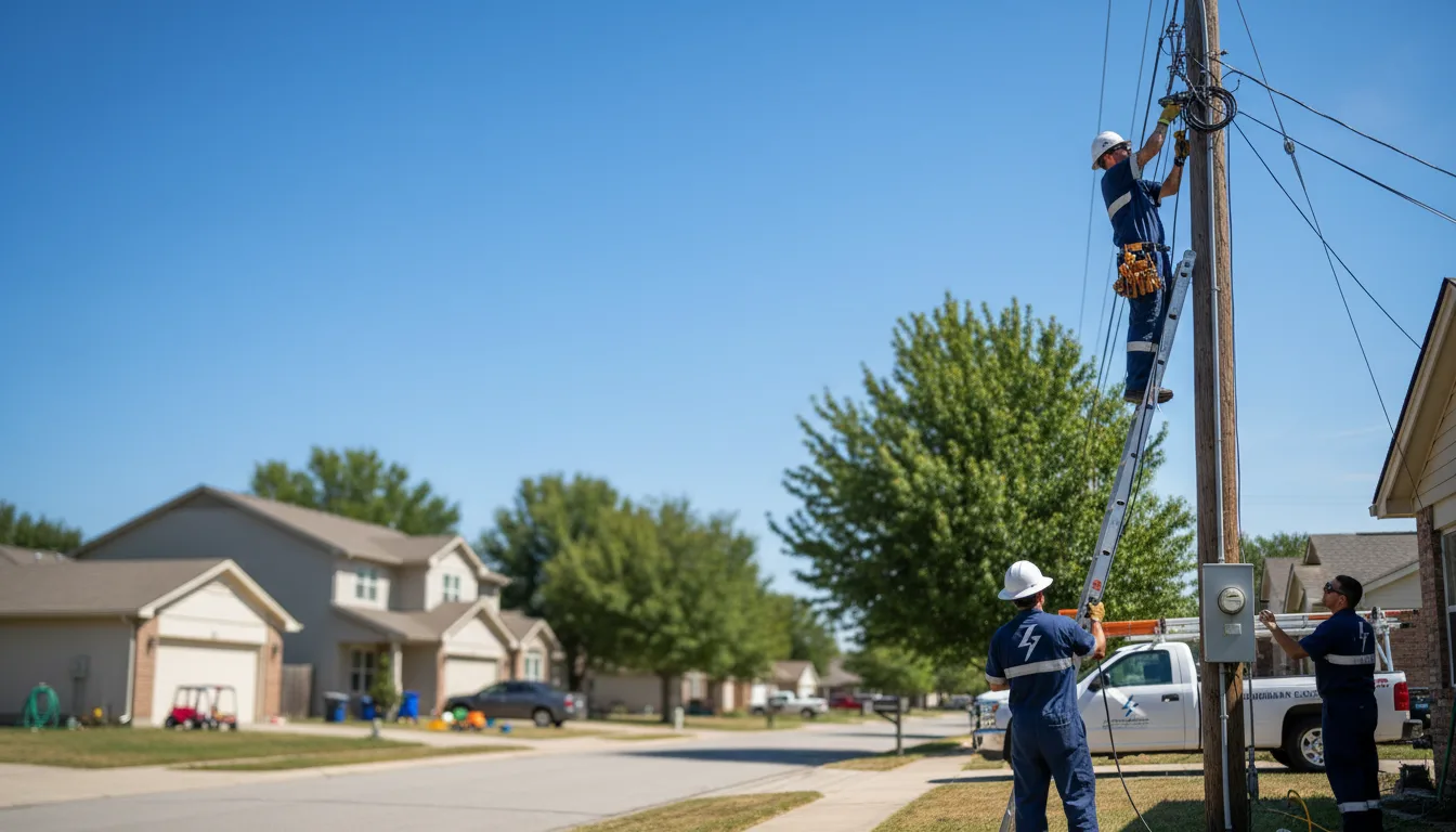 Residential electrician providing installation services in Hartsville, IN